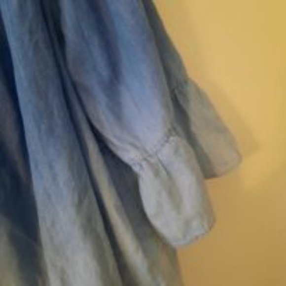 Ruby Red Cold Shoulder Denim top  *BOGO* - Picture 4 of 8